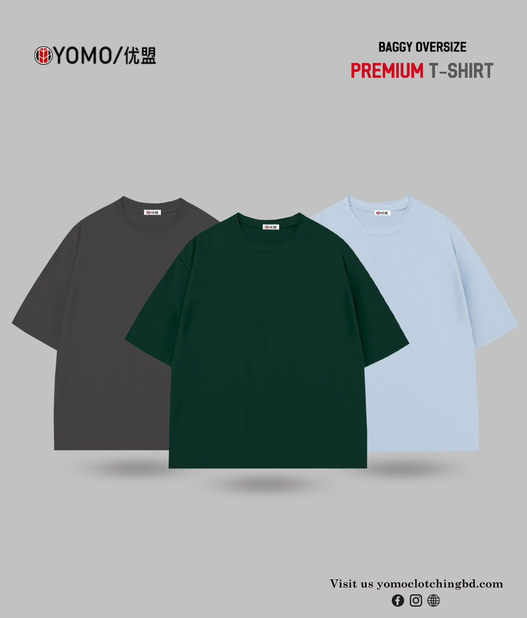 T-SHIRT / OVERSIZE SOLID T-SHIRT COMBO