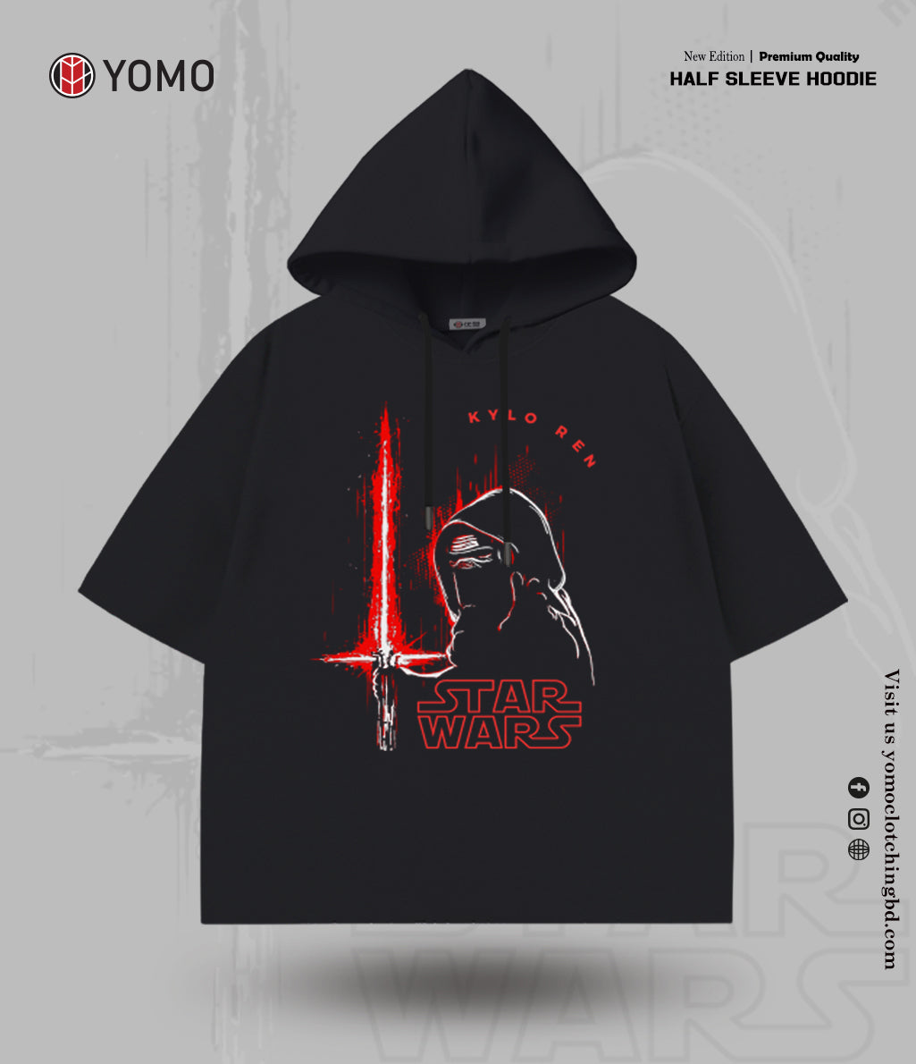 HALF SLEEVE HOODIE / STAR WARS KYLO REN