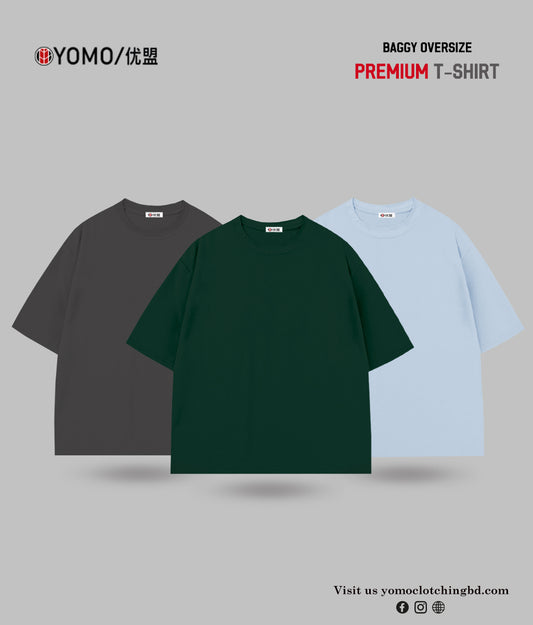 T-SHIRT / OVERSIZE SOLID T-SHIRT COMBO