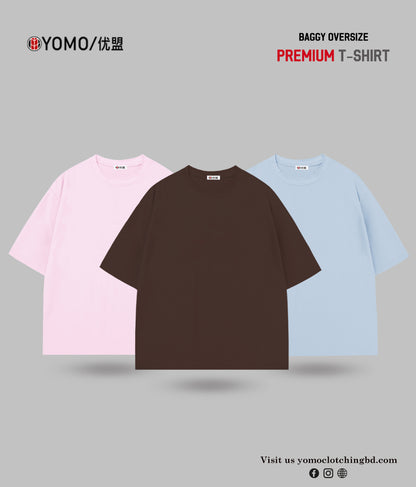 T-SHIRT / OVERSIZE SOLID T-SHIRT COMBO