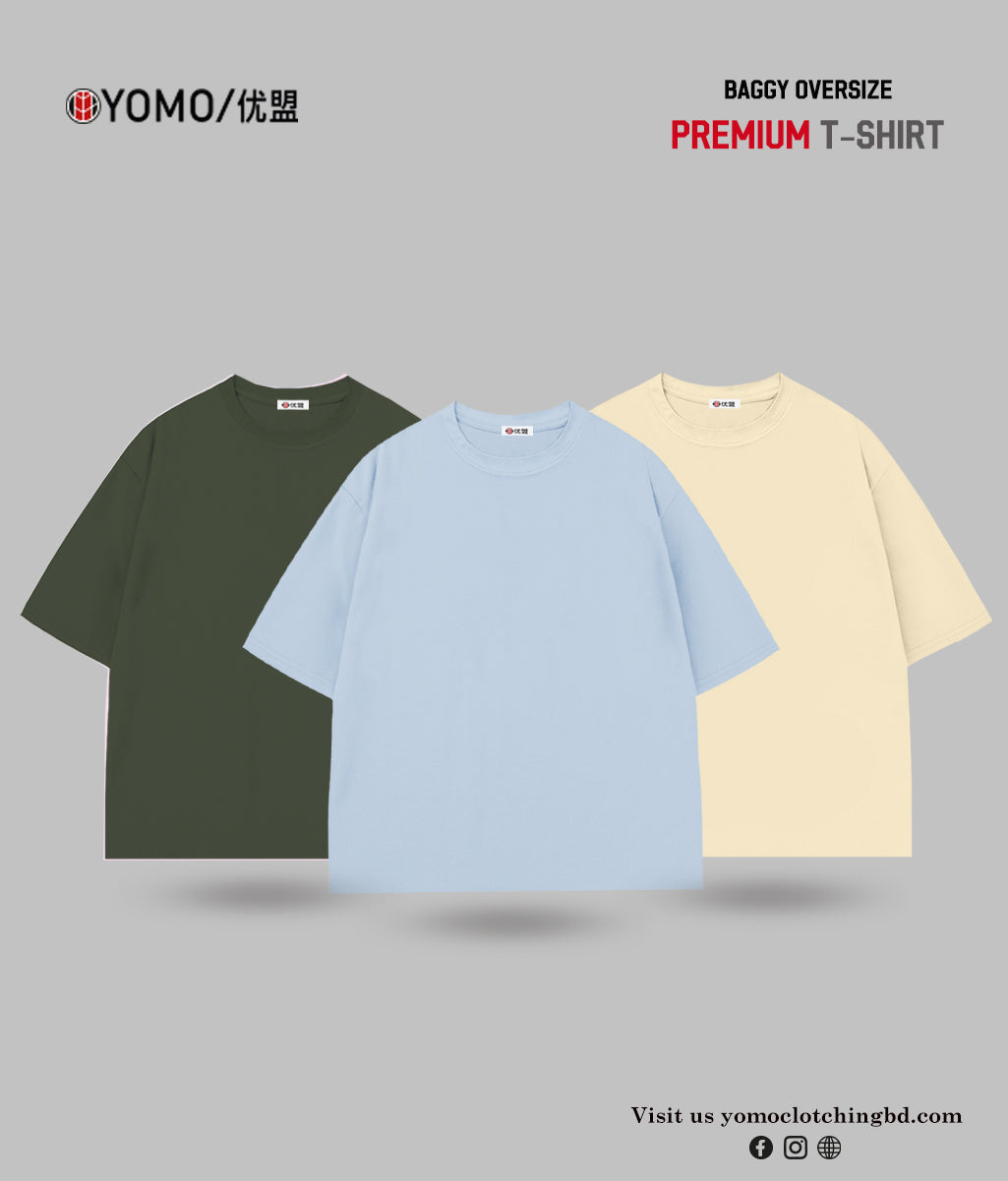 T-SHIRT / OVERSIZE SOLID T-SHIRT COMBO