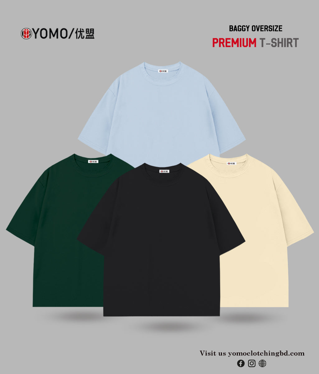 T-SHIRT / OVERSIZE SOLID T-SHIRT COMBO