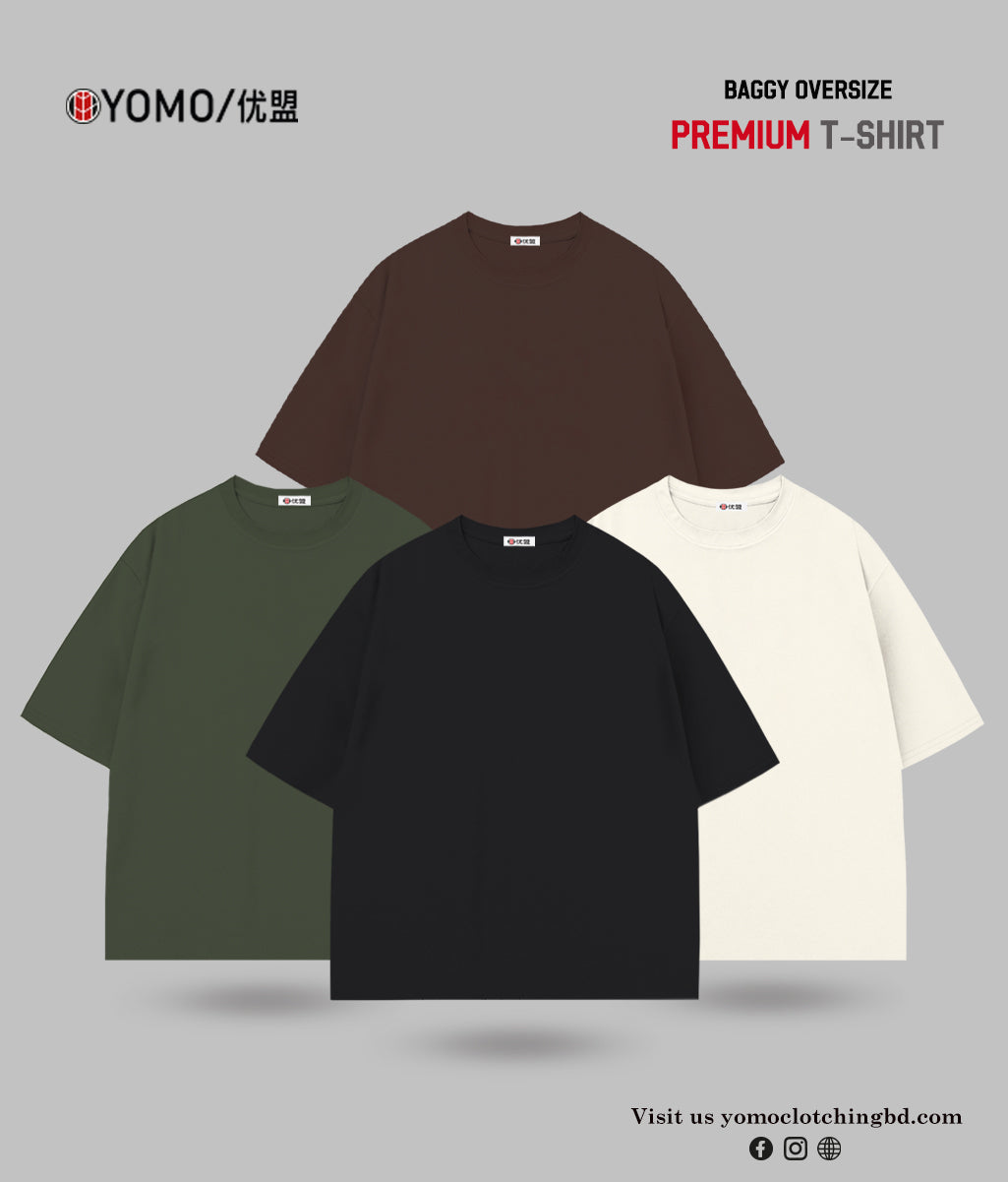 T-SHIRT / OVERSIZE SOLID T-SHIRT COMBO