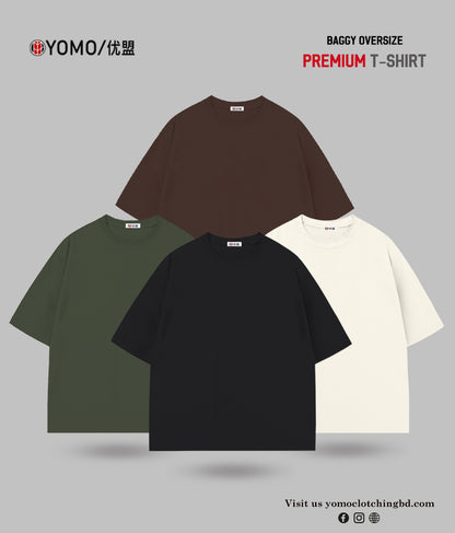 T-SHIRT / OVERSIZE SOLID T-SHIRT COMBO