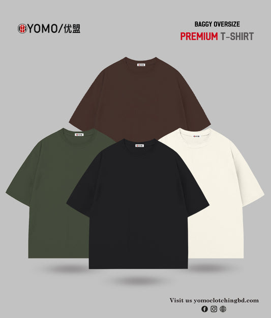 T-SHIRT / OVERSIZE SOLID T-SHIRT COMBO