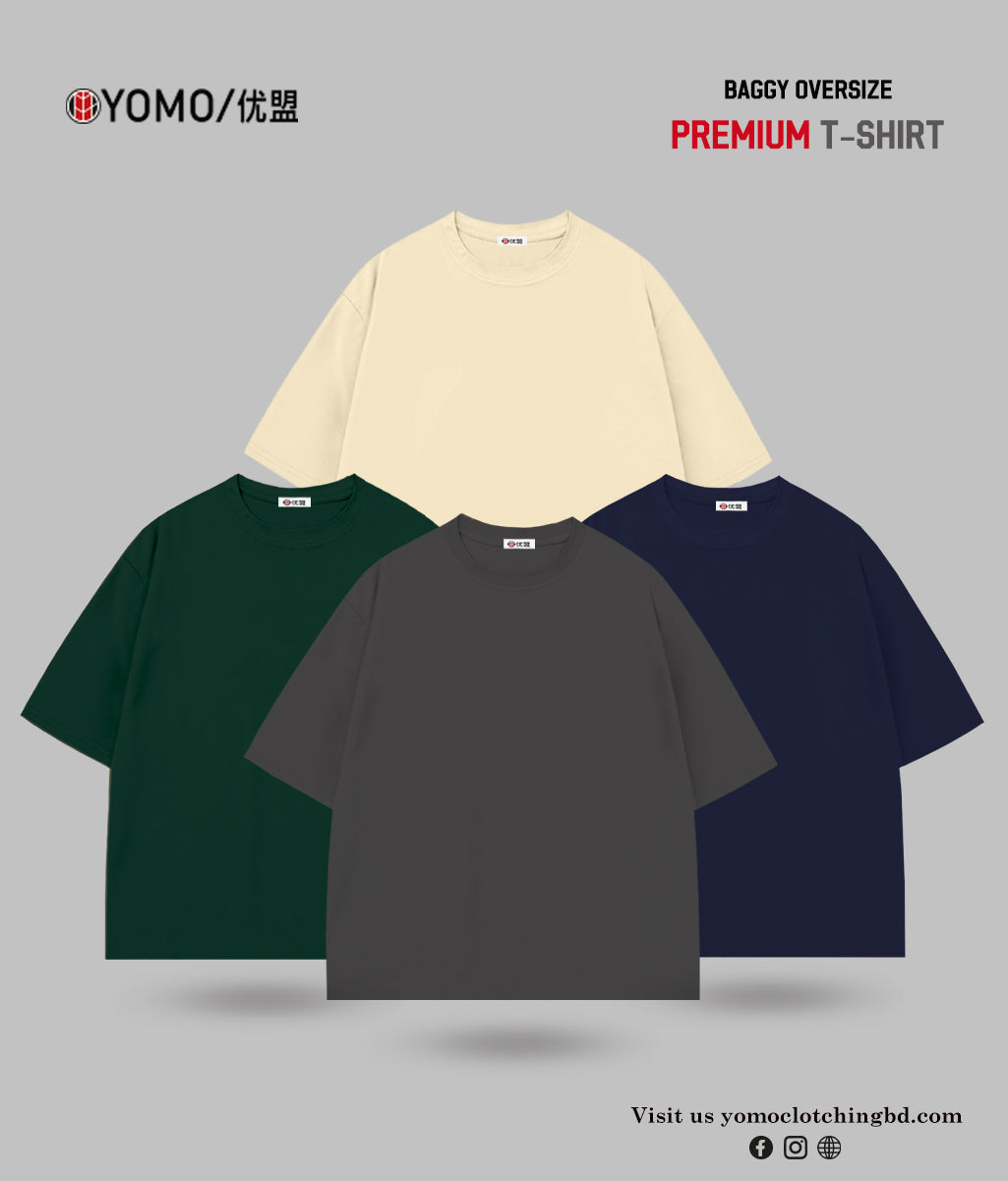 T-SHIRT / OVERSIZE SOLID T-SHIRT COMBO