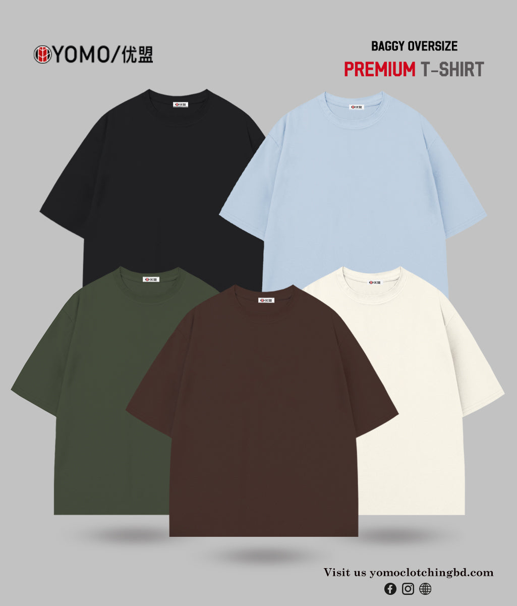 T-SHIRT / OVERSIZE SOLID T-SHIRT COMBO