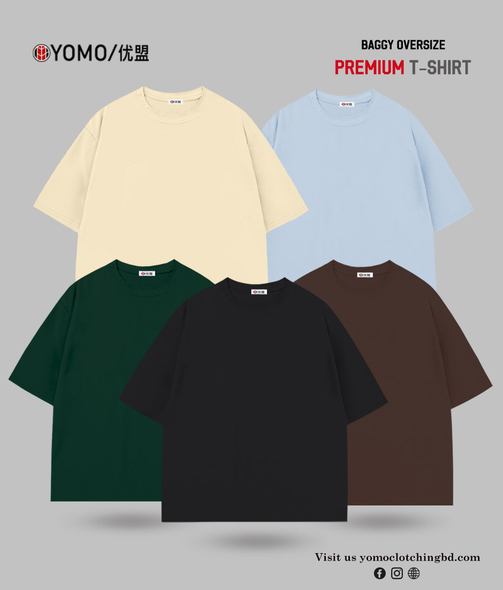 T-SHIRT / OVERSIZE SOLID T-SHIRT COMBO