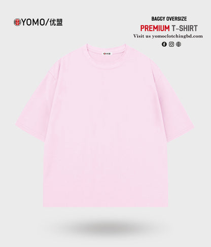 T-SHIRT / OVERSIZE SOLID T-SHIRT - PINK