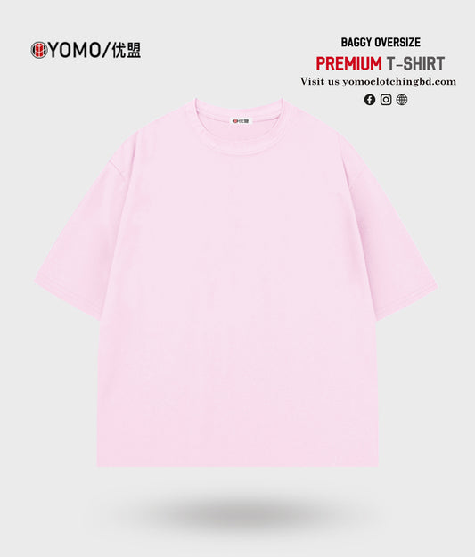 T-SHIRT / OVERSIZE SOLID T-SHIRT - PINK