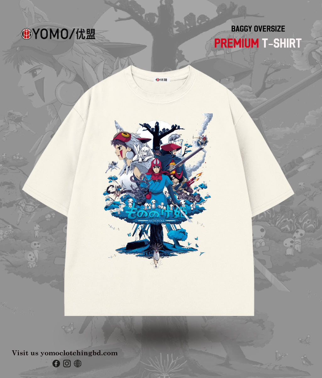 T-SHIRT / PRINCESS MONONOKE T-SHIRT /  ANIME / GHIBLI STUDIO