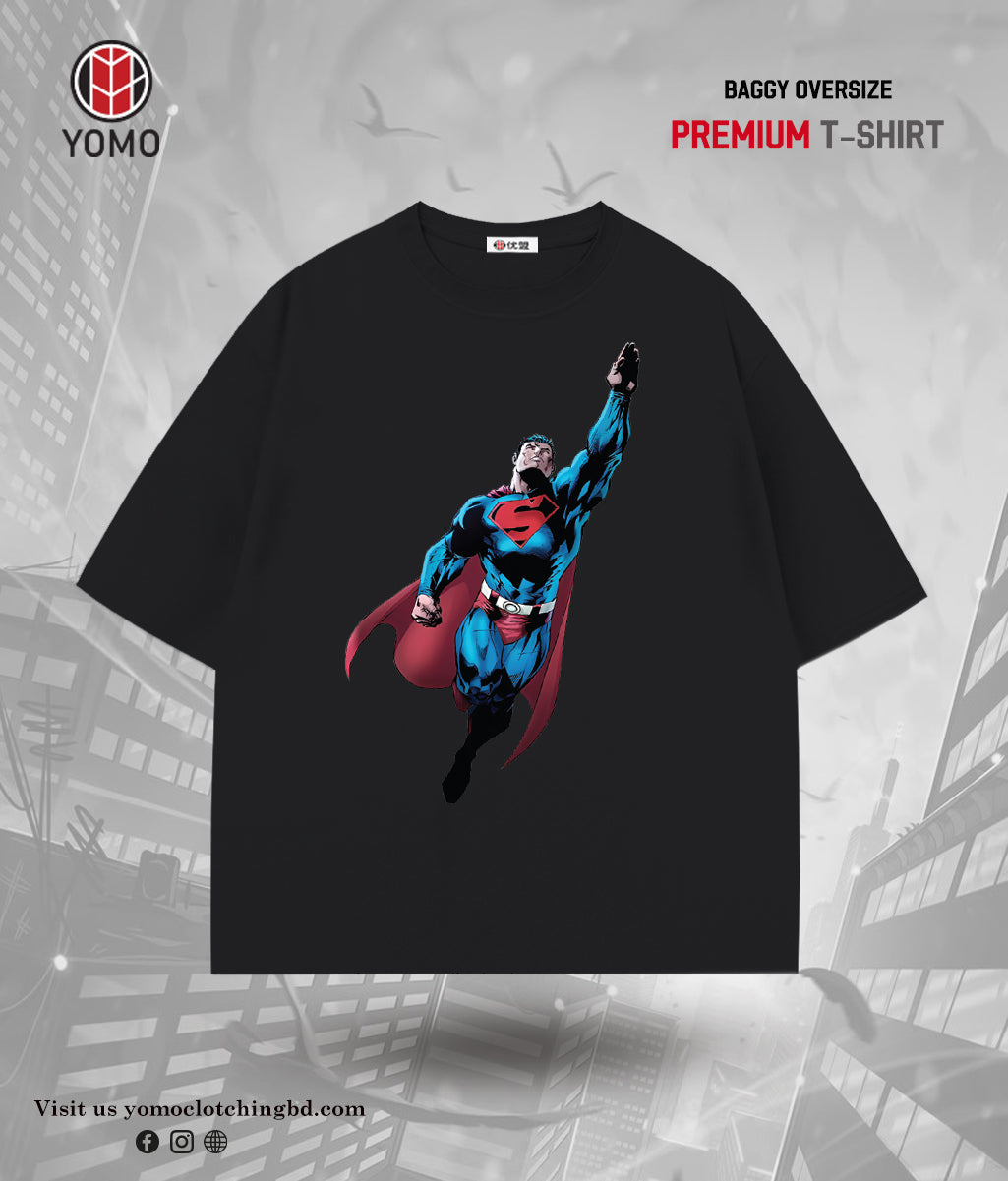 T-SHIRT / SUPERMAN BLACK T-SHIRT / MARVEL / SUPERMAN