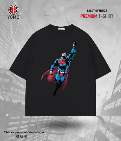 T-SHIRT / SUPERMAN BLACK T-SHIRT / MARVEL / SUPERMAN
