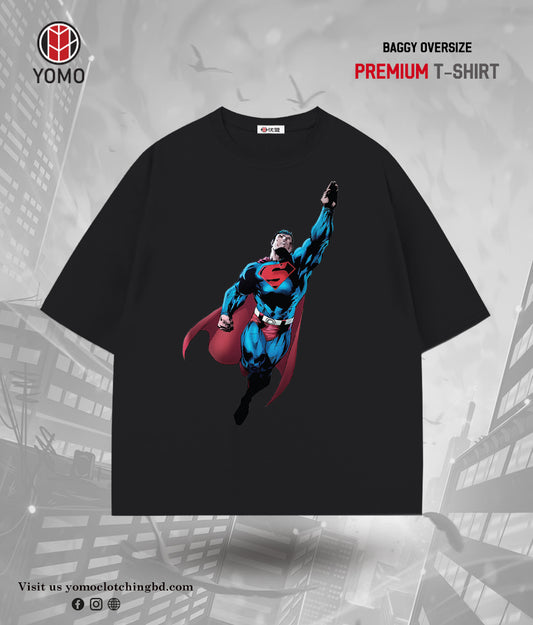 T-SHIRT / SUPERMAN BLACK T-SHIRT / MARVEL / SUPERMAN