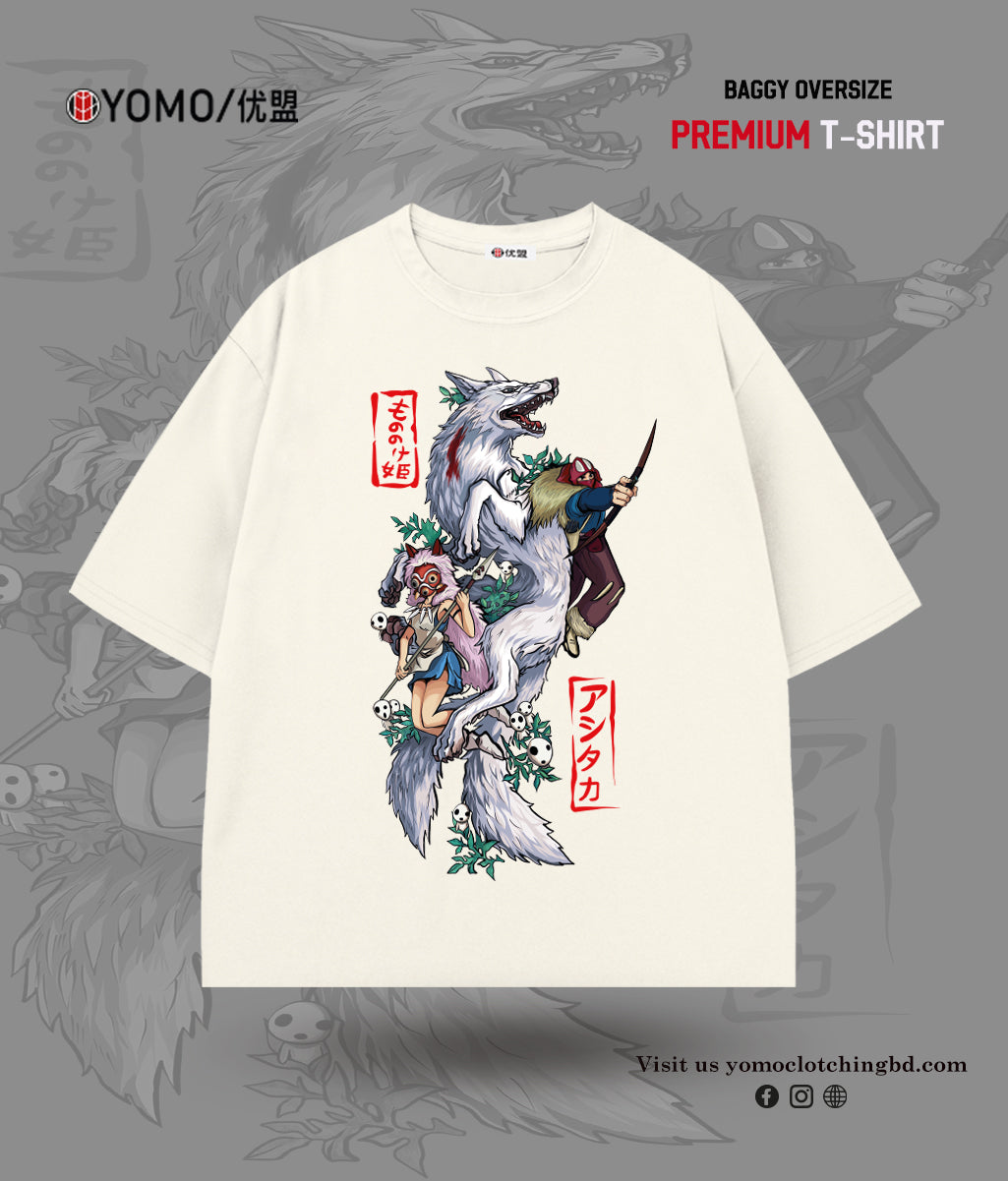 T-SHIRT / PRINCESS MONONOKE T-SHIRT / ANIME / GHIBLI STUDIO