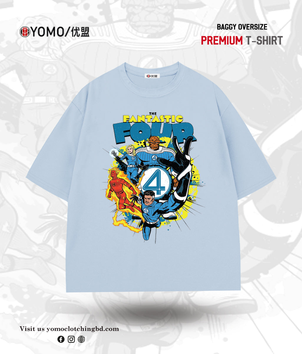 T-SHIRT / TIME TO ACTION T-SHIRT / MARVEL / THE FANTASTIC FOUR