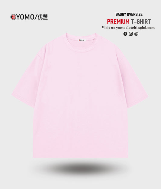 T-SHIRT / OVERSIZE SOLID T-SHIRT - PINK